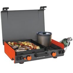 12x14" Camping Griddle with Side Burner